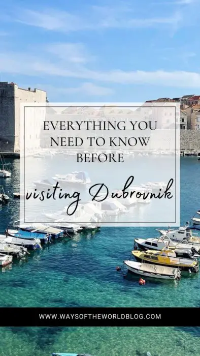 What you need to know before visiting Dubrovnik Croatia