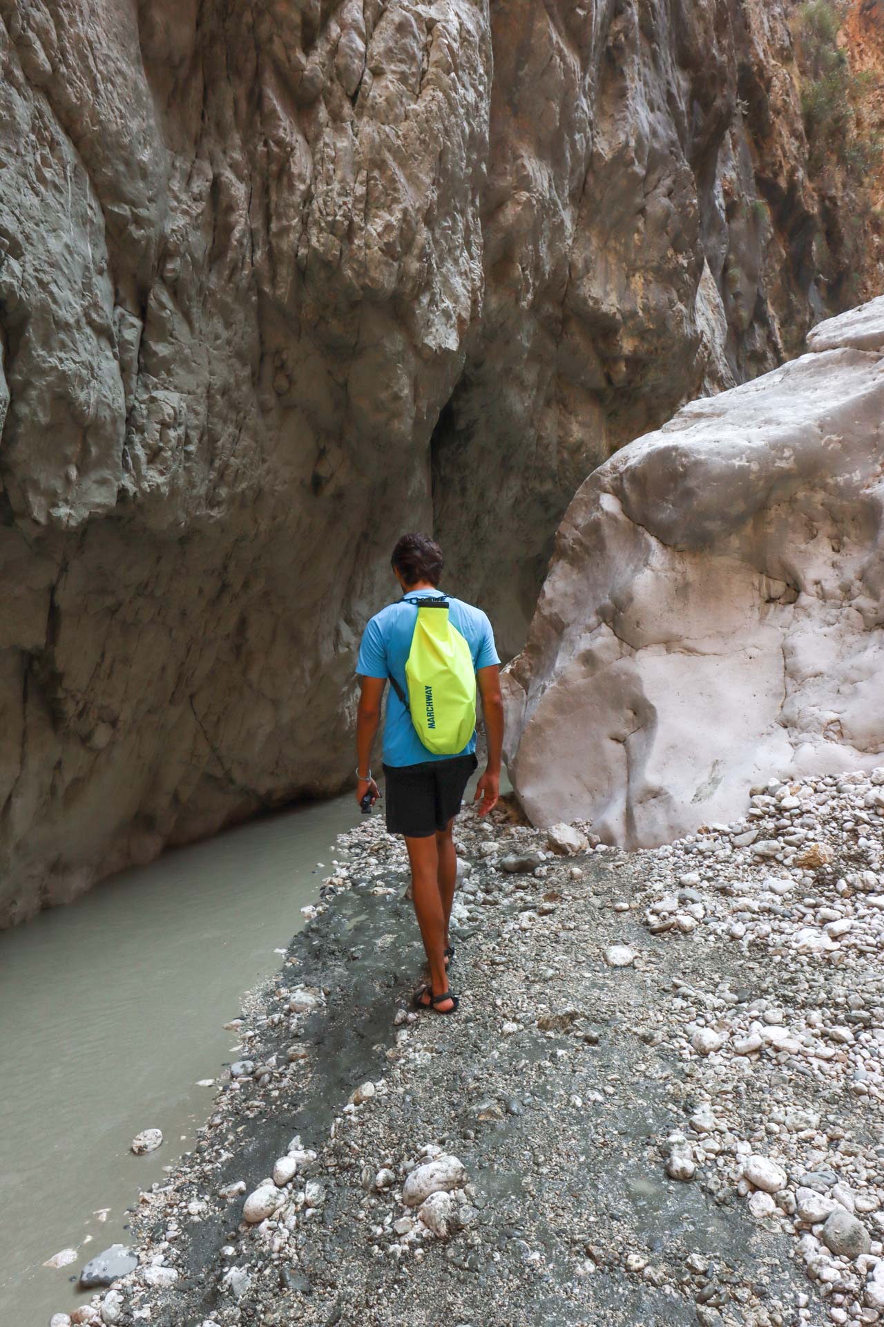 Gordon Walking Through Saklikent Gorge In the National Park
