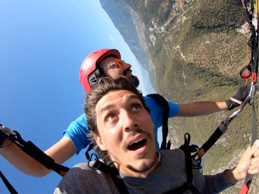 Gordon Doing Tricks Paragliding in Fethiye