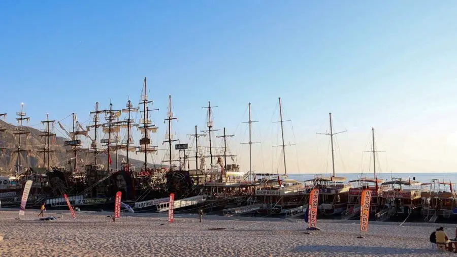 Oludeniz Beach Pirate Ships