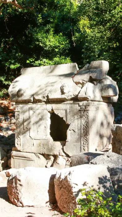 Ancient Lycian Tomb at Olympos Turkey