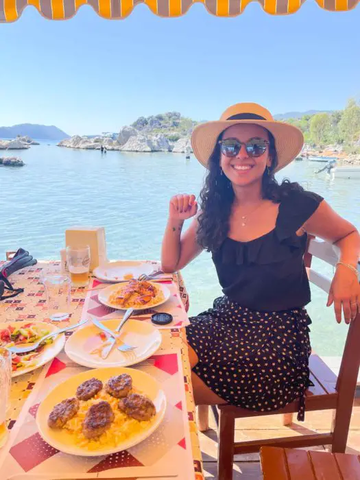 Things to do in Kas enjoy lunch on the water in Simena Kalekoy