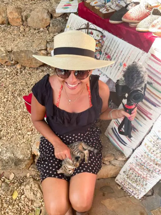 Aimara found a kitten in Kalekoy Turkey