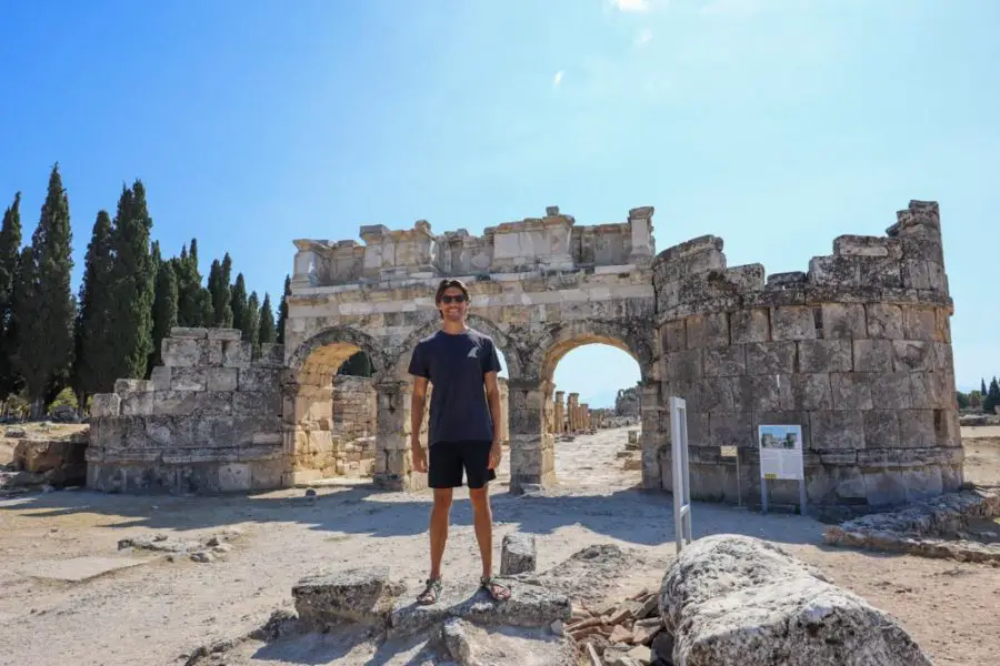 Hierapolis Gates To Agora In Pamukkale 