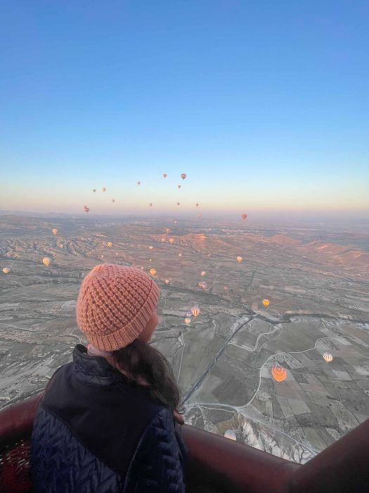 Cappadocia Turkey Hot Air Balloon View From Highest Point