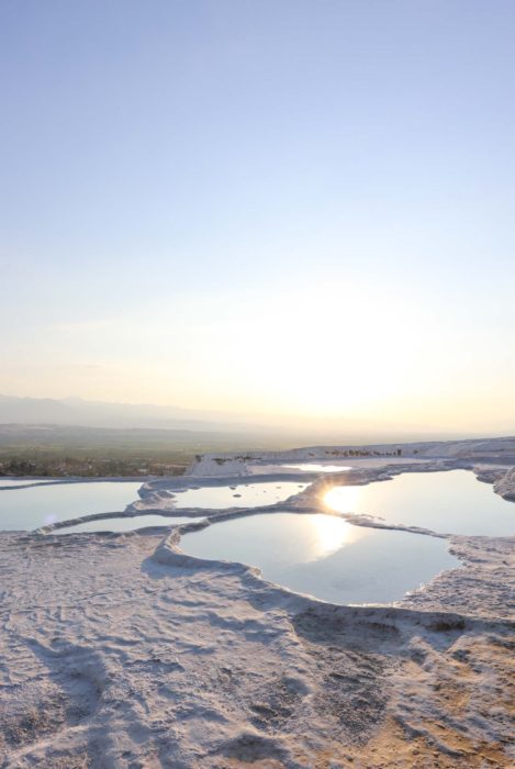 Sunset from Pamukkale's Cotton Castle