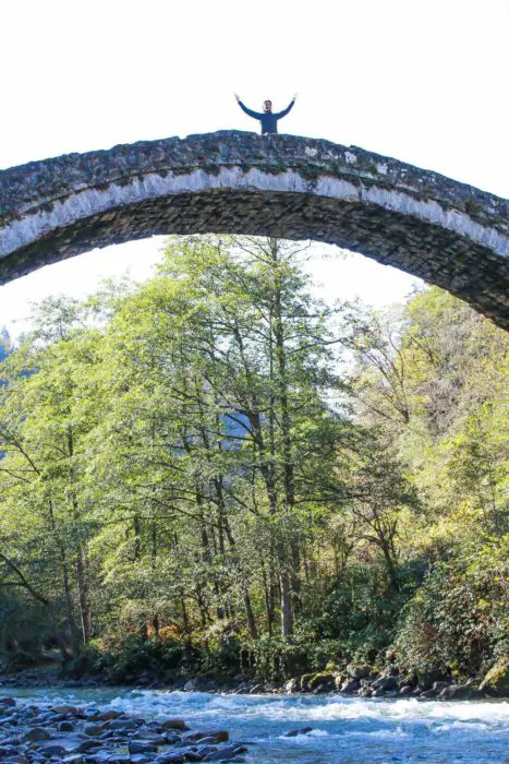 Senyuva Bridge in Camlihemsin Turkey