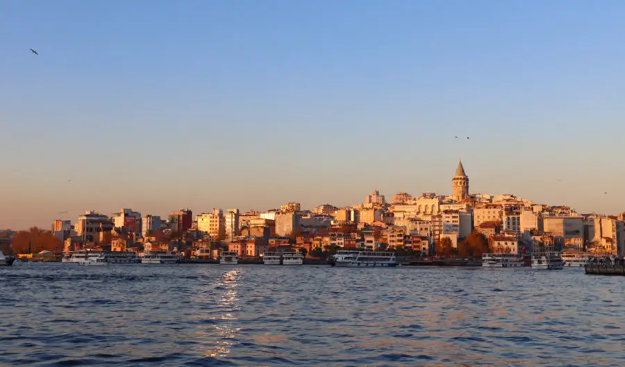 Istanbul itinerary Golden Horn Sunset