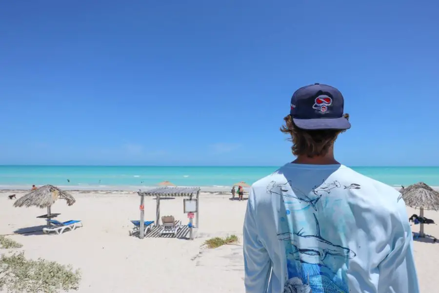 Remote beach in the Yucatan Peninsula