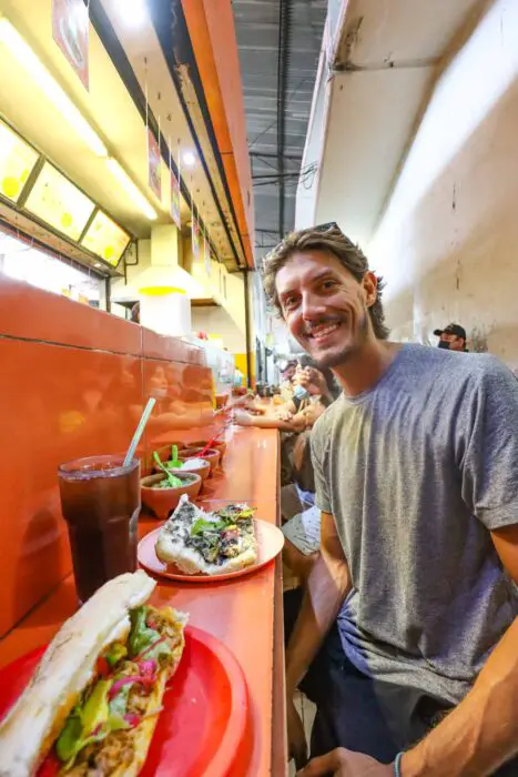 Eating In A Local Market In The Yucatan Peninsula